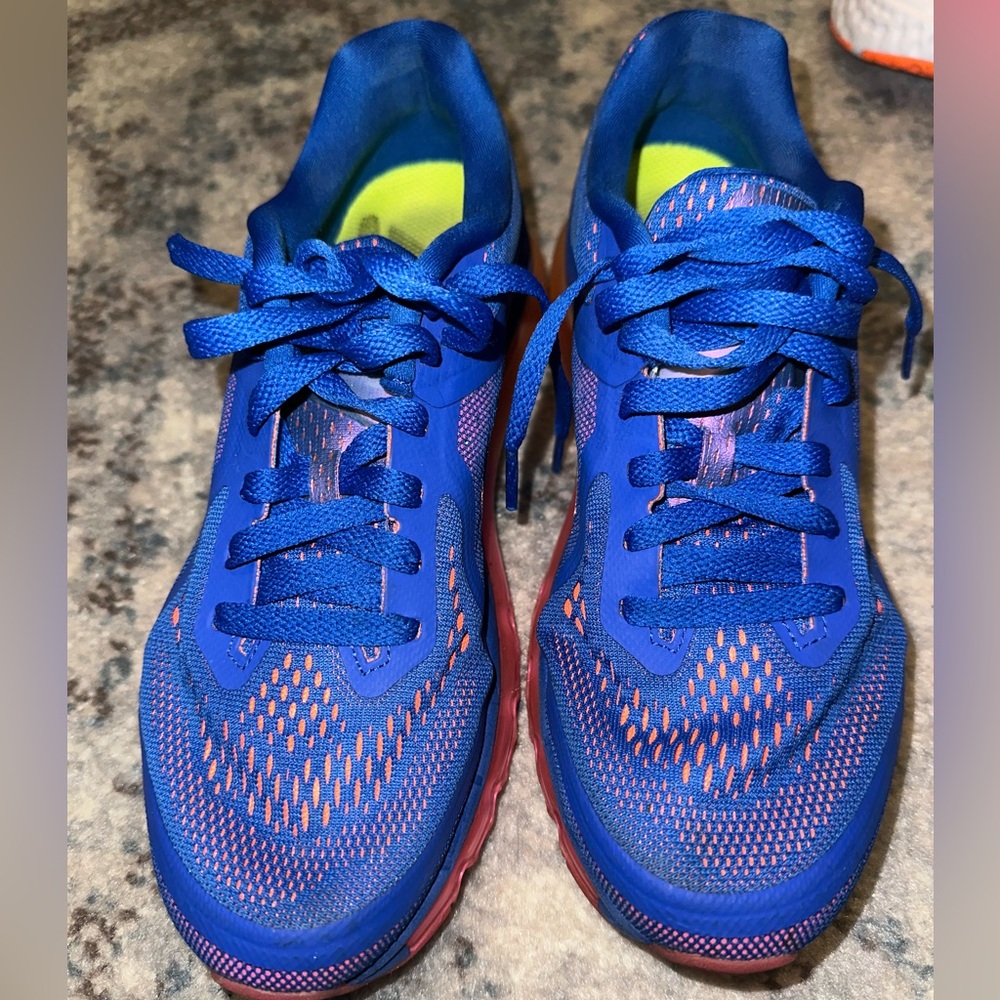 Nike Air Max 2014 Blue/Pink Running Shoes Womens 8 - Picture 4 of 6